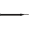 Harvey Tool Miniature End Mill - Ball - Stub & Standard, 0.0340", Number of Flutes: 4 74334